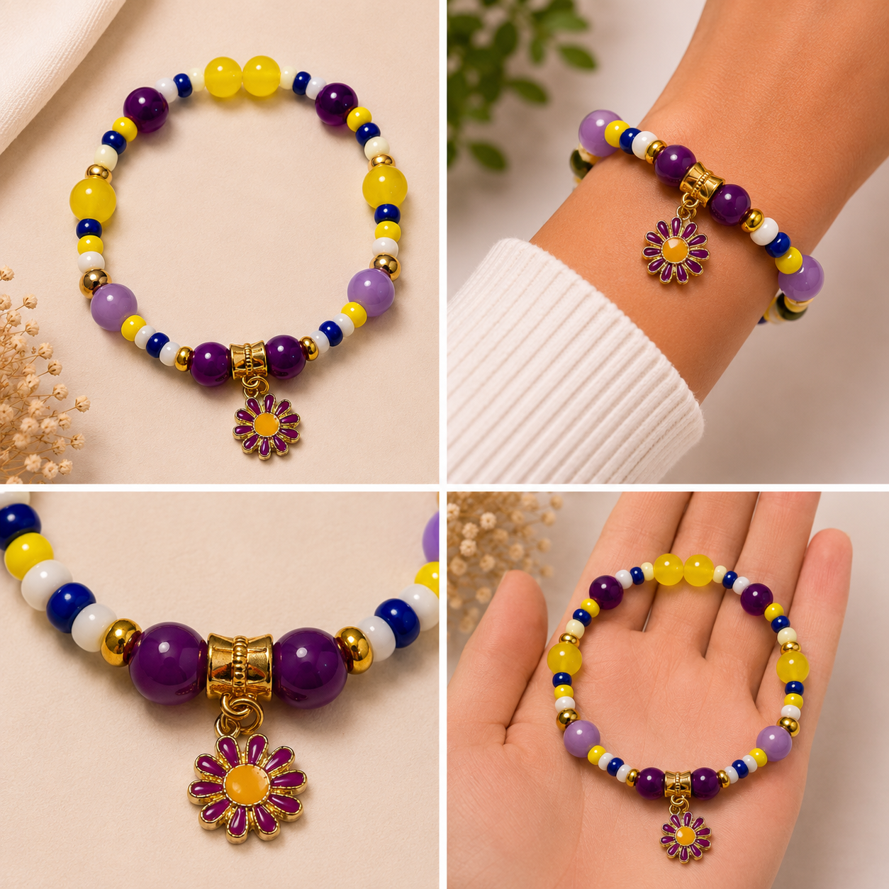 Pulsera Elástica | charms : flor