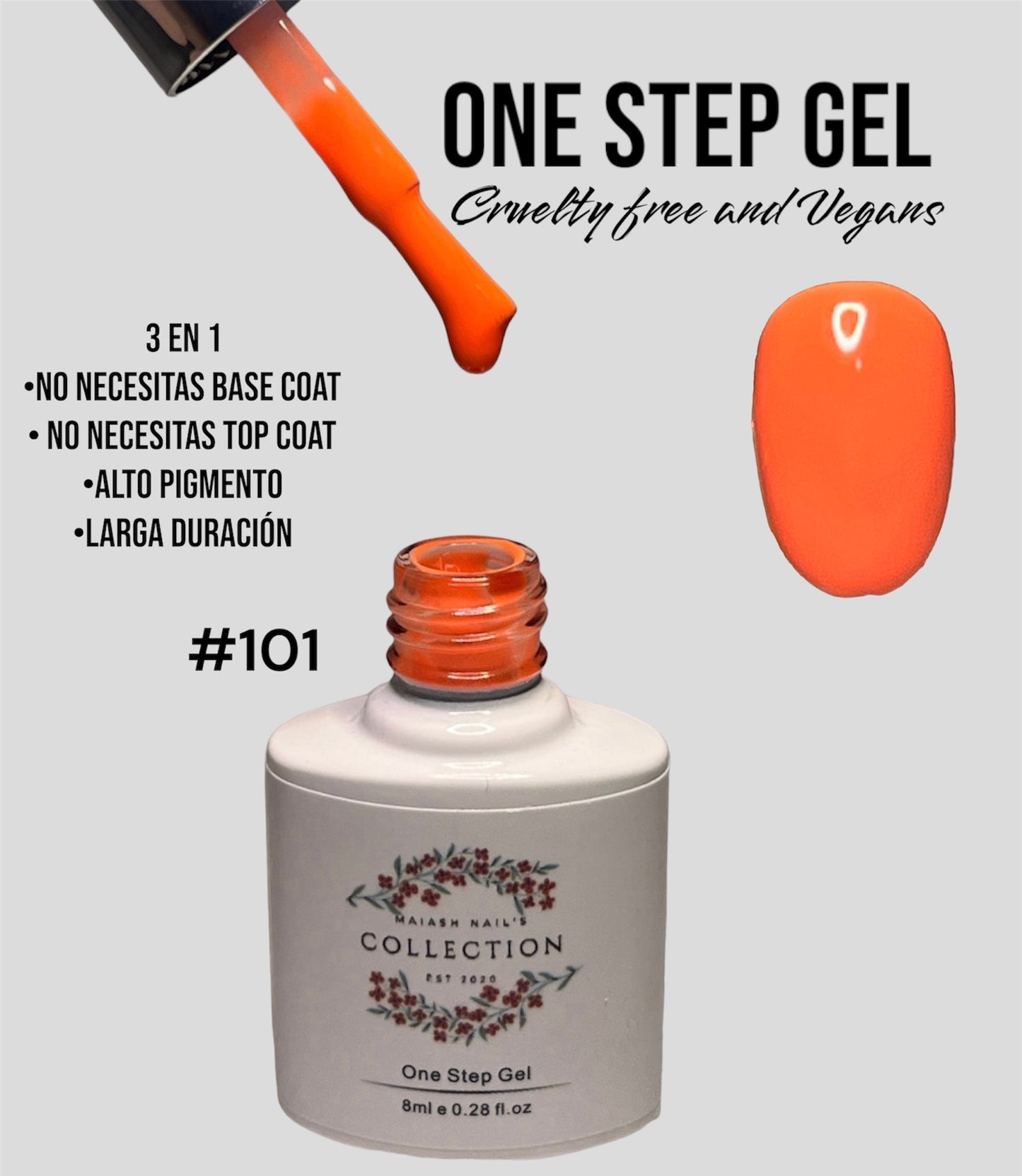 One Step Gel 3 in 1 (#101) - geles de un solo paso, no necesitas ni base ni top coat
