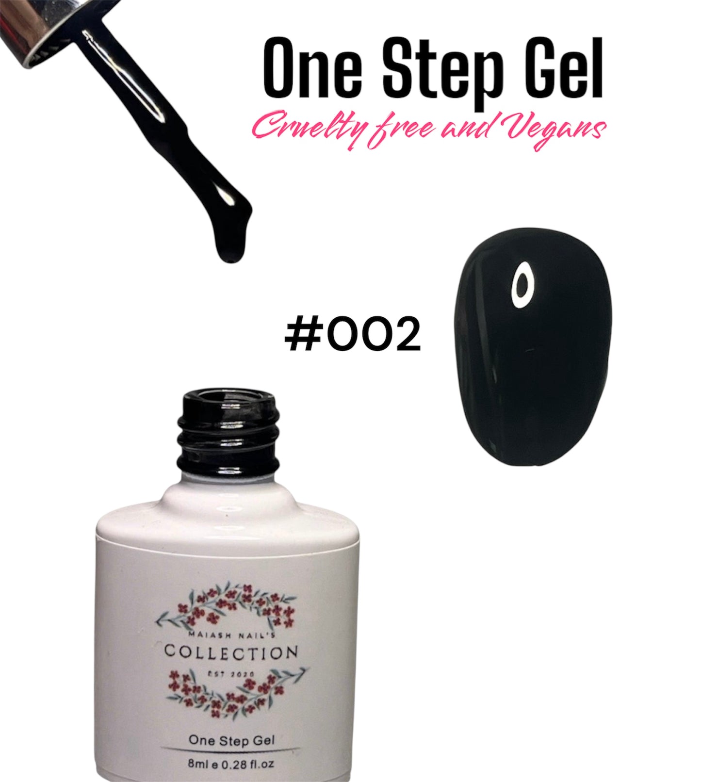 One Step Gel 3 in 1 (#002) geles de un solo paso no necesita base ni top coat