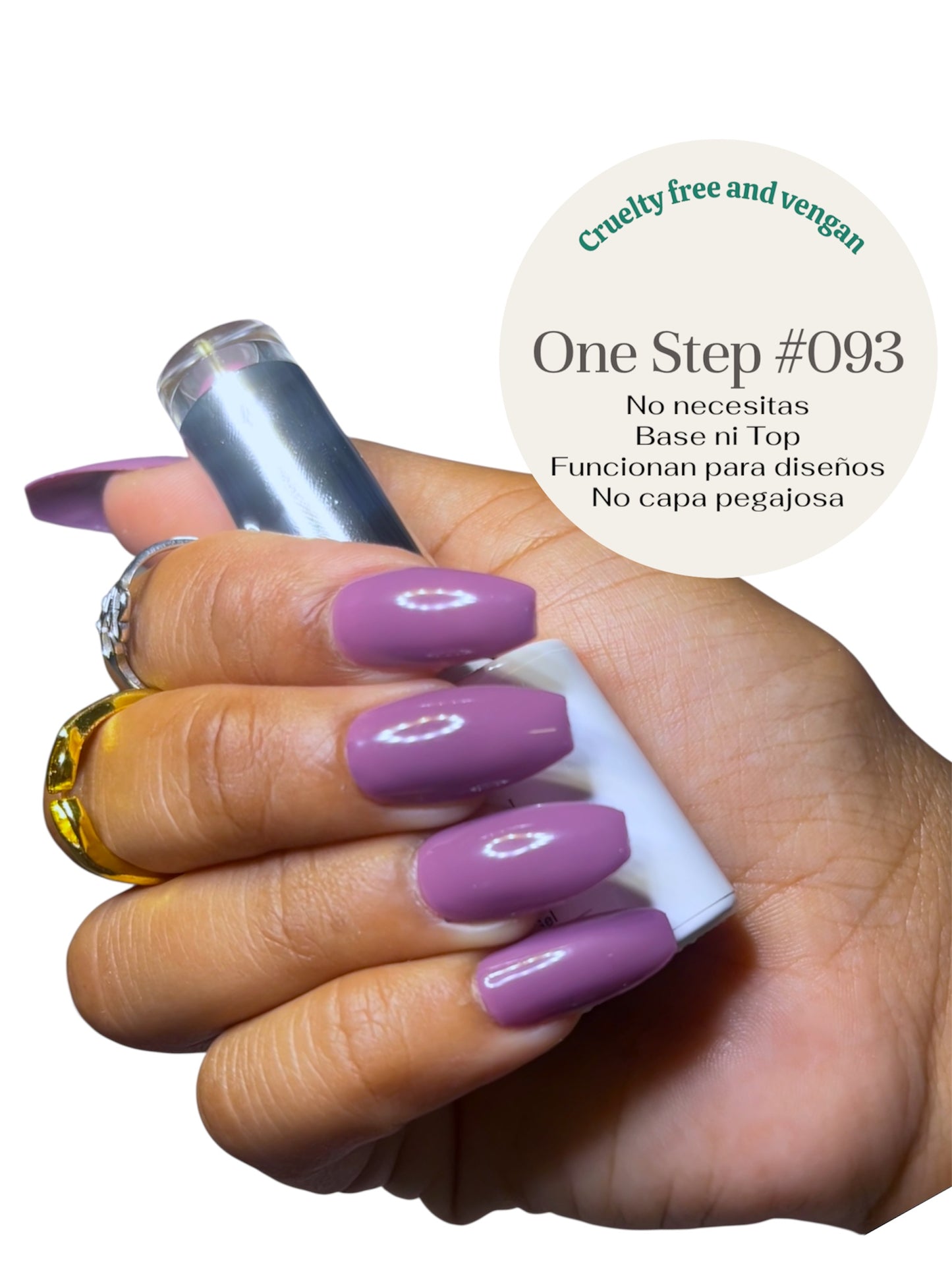 One Step Gel 3 in 1 (#093) geles de un solo paso no necesita base ni top coat