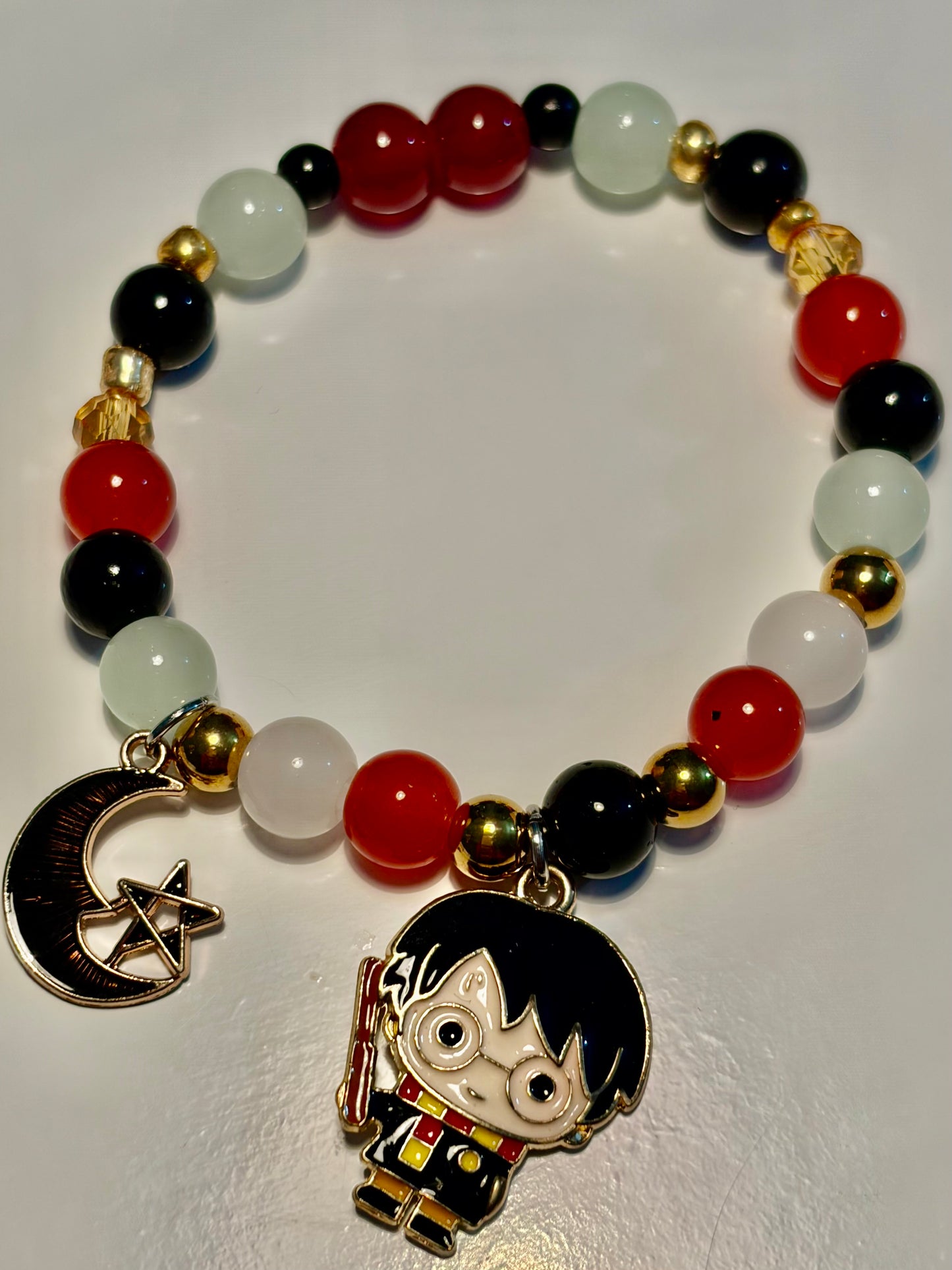 Pulsera Elástica | charms : Harry Potter y Luna