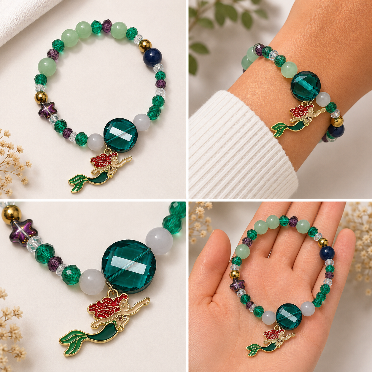 Pulsera Elástica | charms : sirena