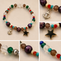 Pulsera Elástica | charms : estrella y ancla