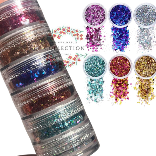 Glitter 6 colores