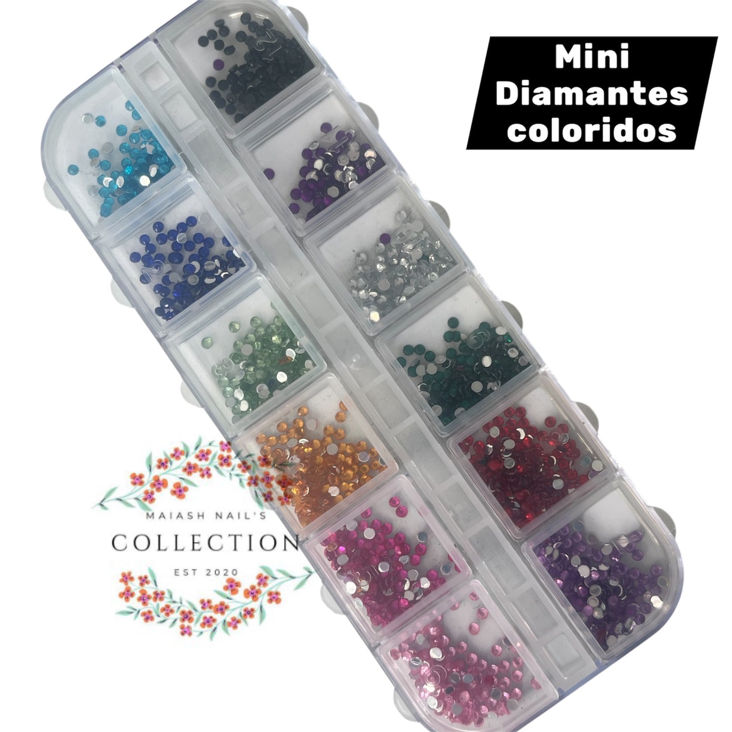 Caja mini diamantes 💎 coloridos