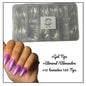 Gel Tips Almendra Largas.              (12 tamaños diferentes) caja trae  120 Tips