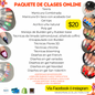 PAQUETE DE CURSO ONLINE , (incluye todas las clases mencionadas en la FOTO son 17 ) 🚨AL REALIZAR TU PAGO ESCRÍBEME POR MENSAJE / plataforma para ver el Curso Instagram y Facebook!