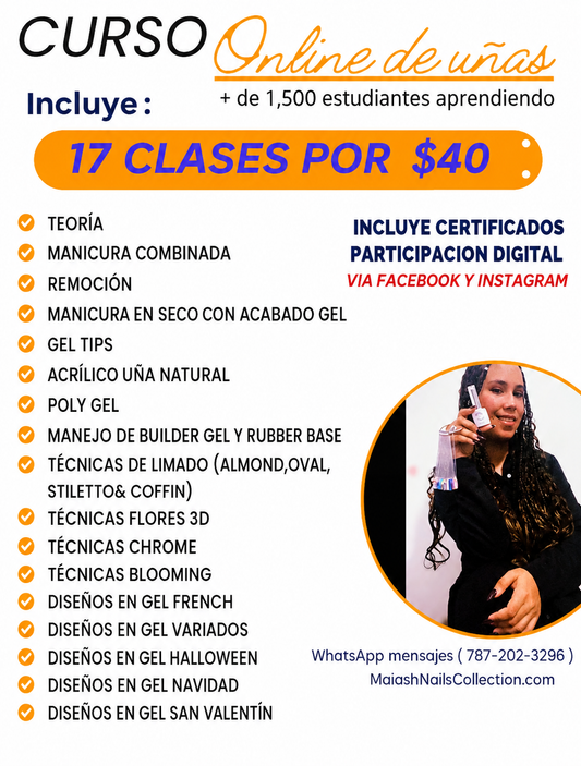 PAQUETE DE CURSO ONLINE , (incluye todas las clases mencionadas en la FOTO son 17 )🚨 AL REALIZAR TU PAGO ESCRÍBEME POR MENSAJE / plataforma para ver el Curso Instagram y Facebook!