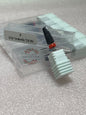 Bit Umbrella ROJO TLR 3/32’’
 - F - grano fino / Remover gel delgado de forma controlada.Trabajos cerca de la cutícula sin causar daño.Pulir suavemente la superficie del gel o acrílico antes del top coat.Refinar la estructura.