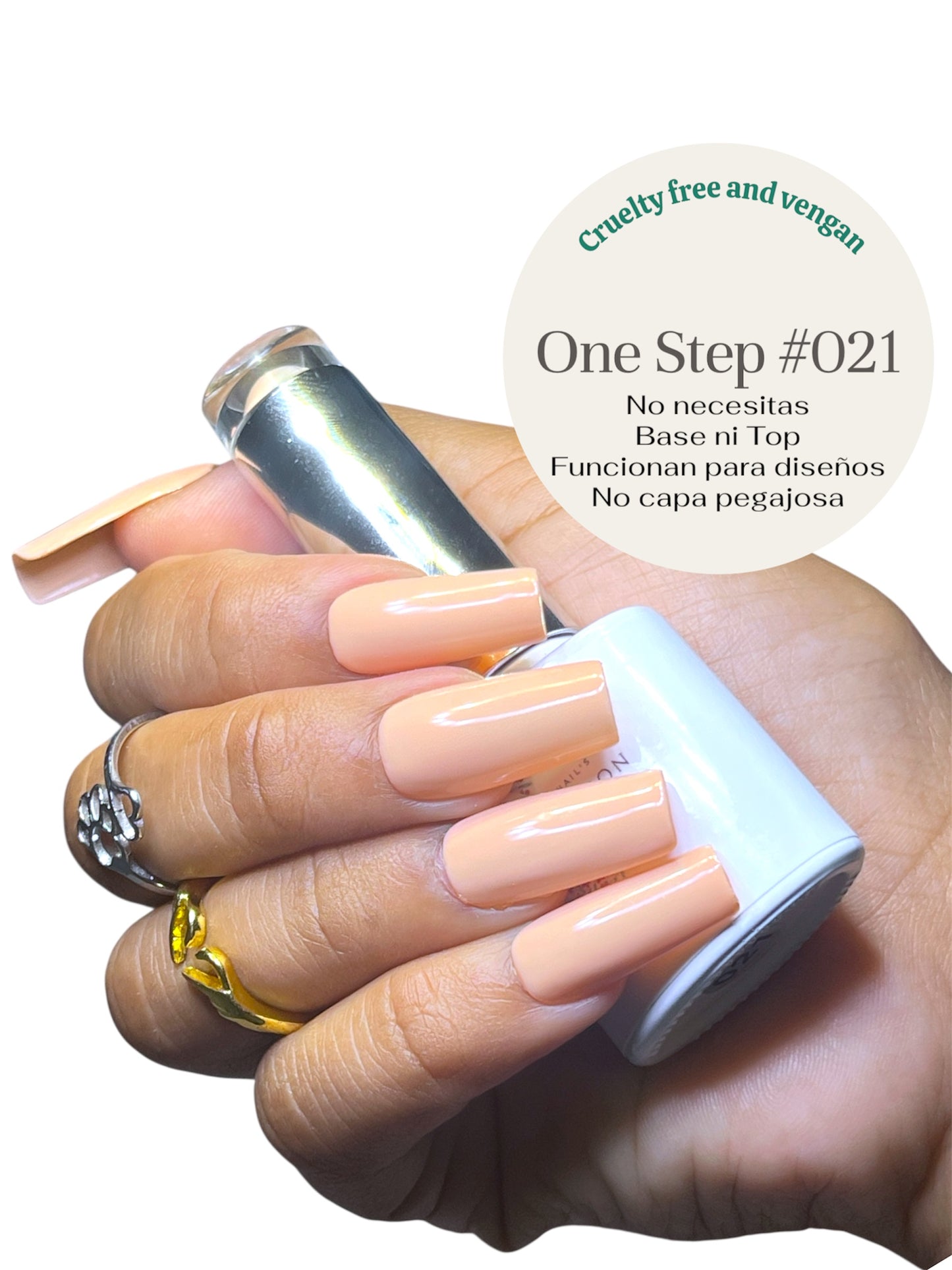 One Step Gel 3 in 1 (#021) geles de un solo paso no necesita base ni top coat