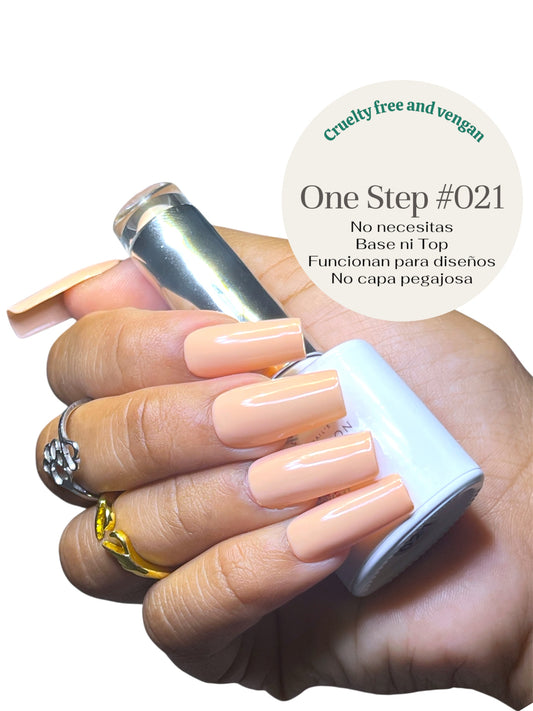 One Step Gel 3 in 1 (#021) geles de un solo paso no necesita base ni top coat