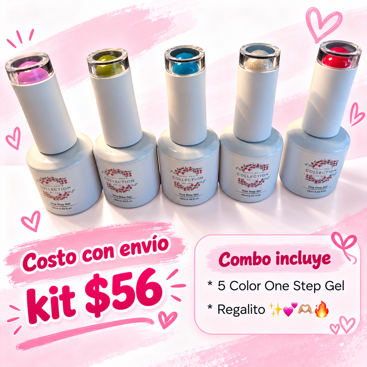 Kit de One Step gel color - colores de un solo paso