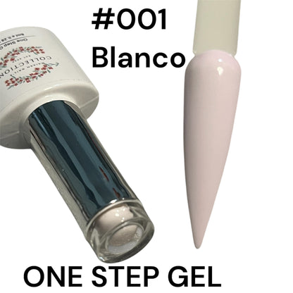 One Step Gel 3 in 1 (#001) blanco - geles de un solo paso no necesita base ni top coat