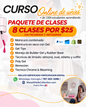 PAQUETE 8 CLASES ONLINE |
Incluye las clases mencionadas en la foto.
✨ Ideal para aprender varias técnicas, sin tomar un paquete tan amplio.
📲 clases por Facebook o Instagram. Luego del pago, escríbeme para enviarte el acceso.
⏳ Acceso de larga duración