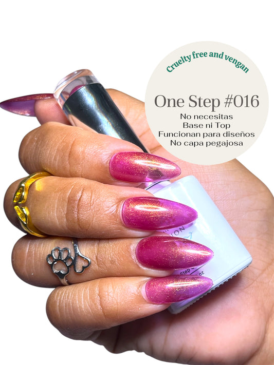 One Step Gel 3 in 1 (#016) geles de un solo paso no necesita base ni top coat