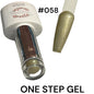 One Step Gel 3 in 1 (#058) - geles de un solo paso no necesita base ni top coat