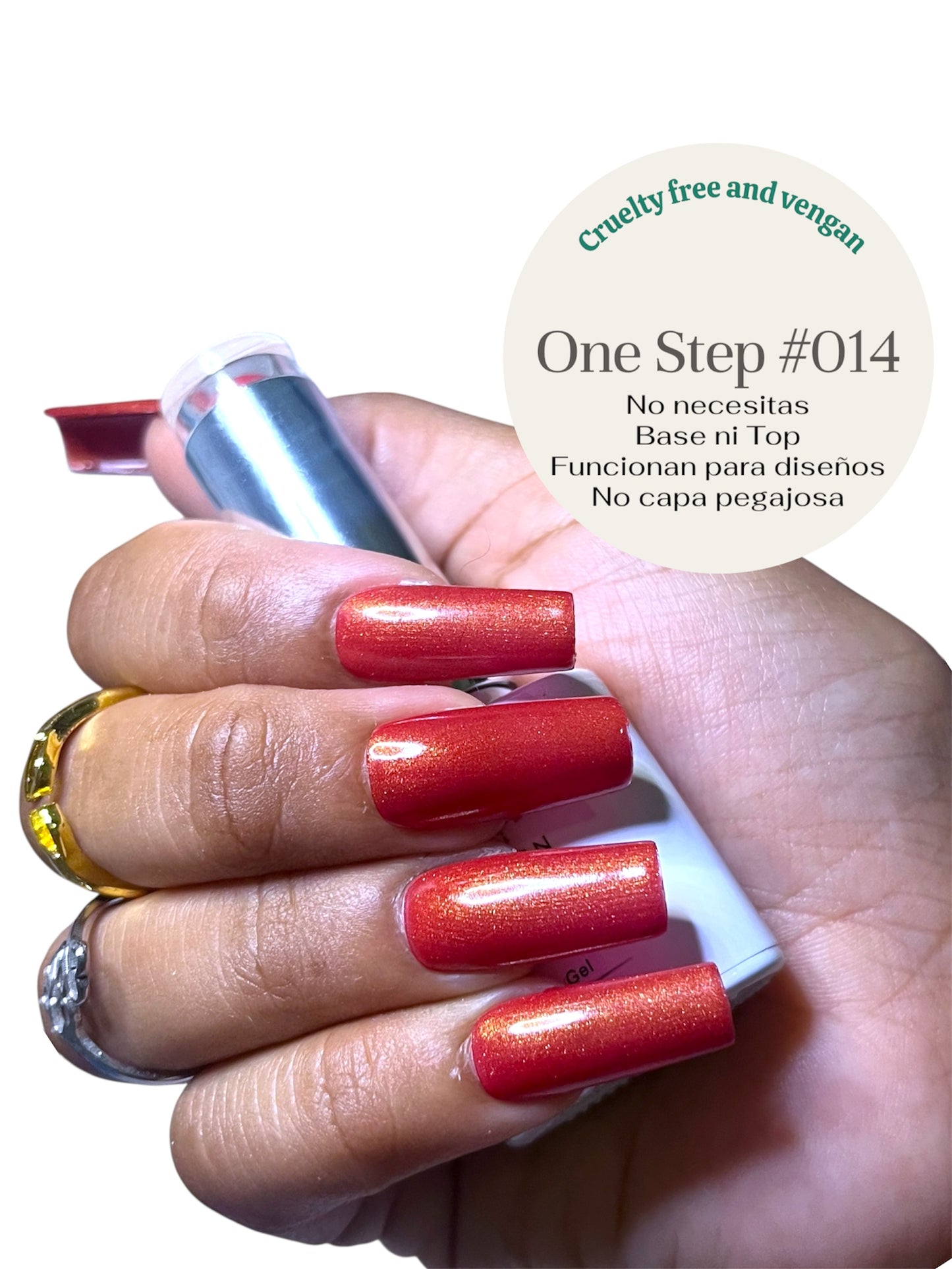 One Step Gel 3 in 1 (#014) geles de un solo paso no necesita base ni top coat