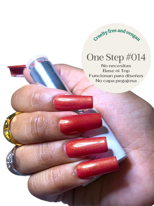 One Step Gel 3 in 1 (#014) geles de un solo paso no necesita base ni top coat