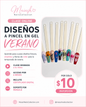 CLASES ONLINE / Técnicas Diseños a pincel en Gel Verano⏳ Acceso hasta 6 meses  .
🎓 Certificado digital al completar la clase.