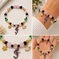 Pulsera Elástica | charms : sirena, ballena y flor