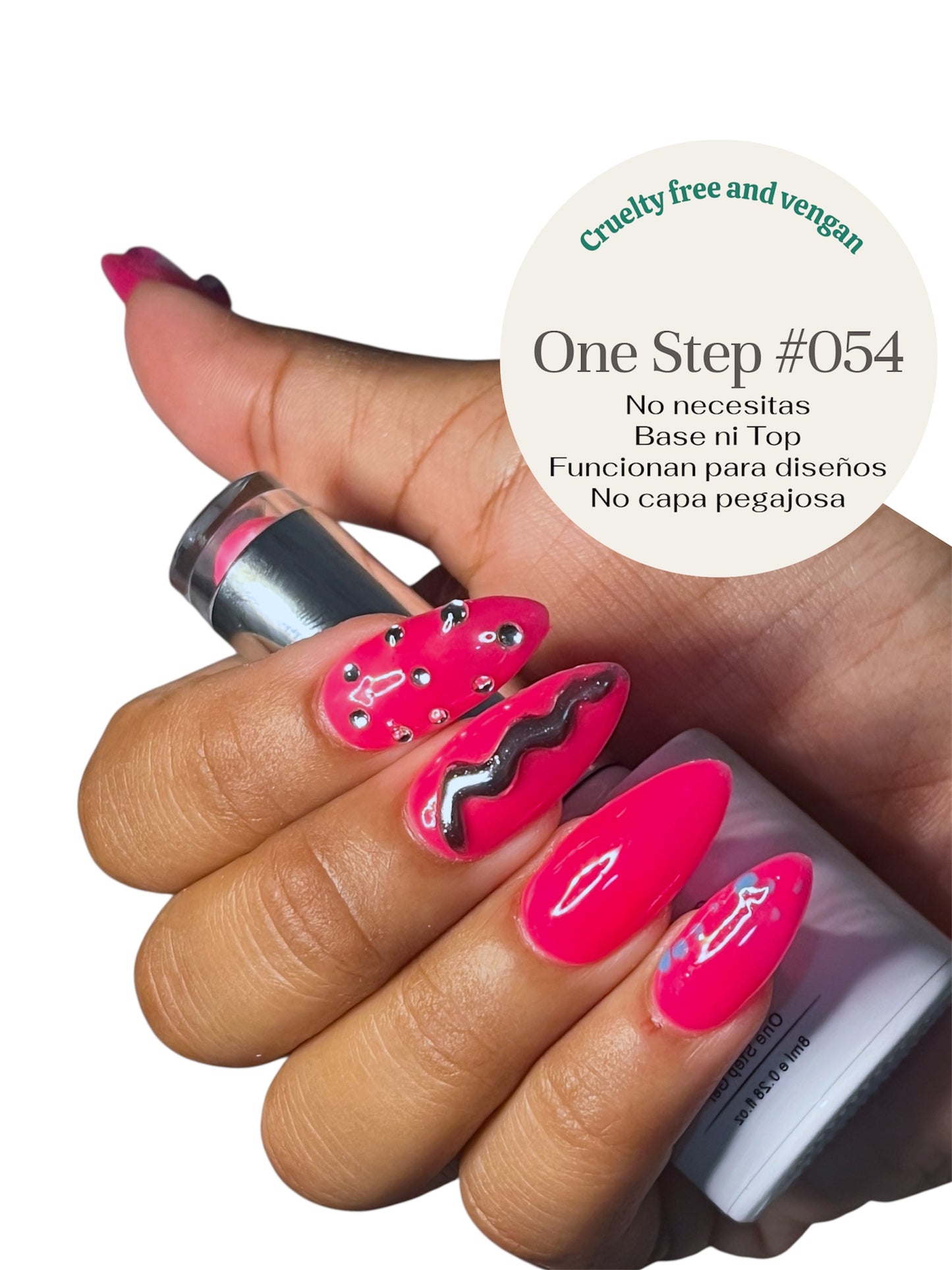 One Step Gel 3 in 1 (#054) - geles de un solo paso no necesita base ni top coat