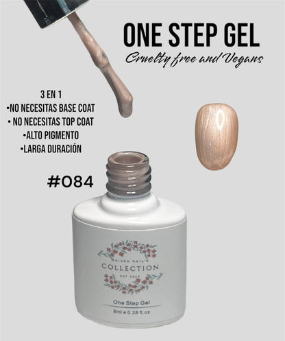 One Step Gel 3 in 1 (#084) geles de un solo paso no necesita base ni top coat