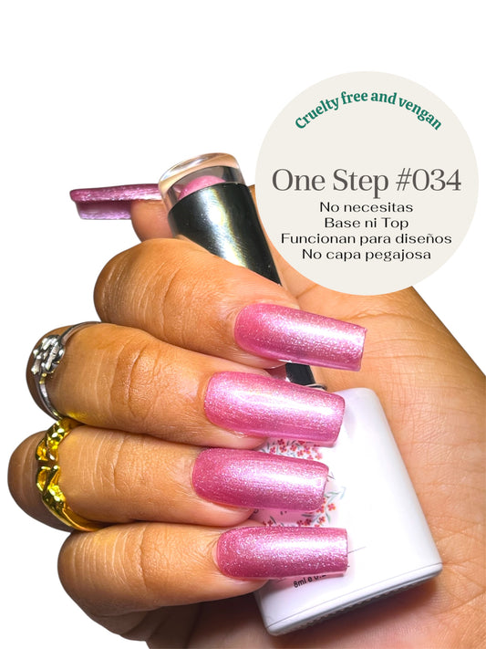 ONE STEP GEL 3 in 1  (#034) geles de un solo paso no necesita base ni top coat
