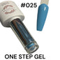 One Step Gel 3 in 1 (#025) geles de un solo paso no necesita base ni top coat
