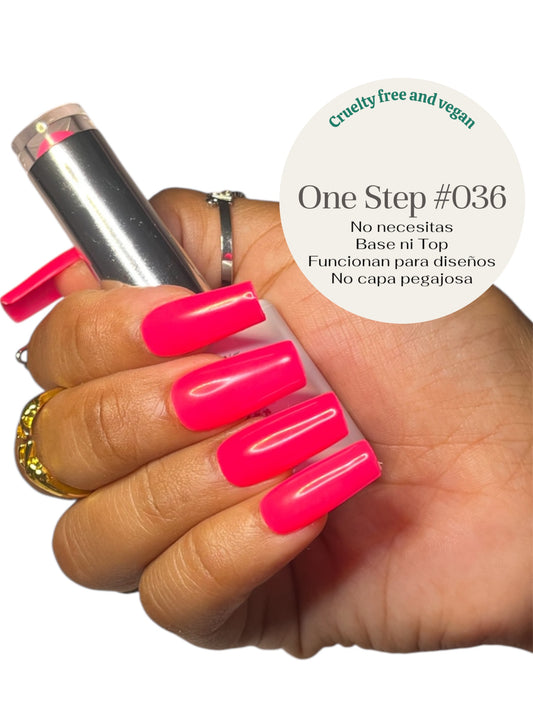 One Step Gel 3 in 1 (#036) geles de un solo paso no necesita base ni top coat