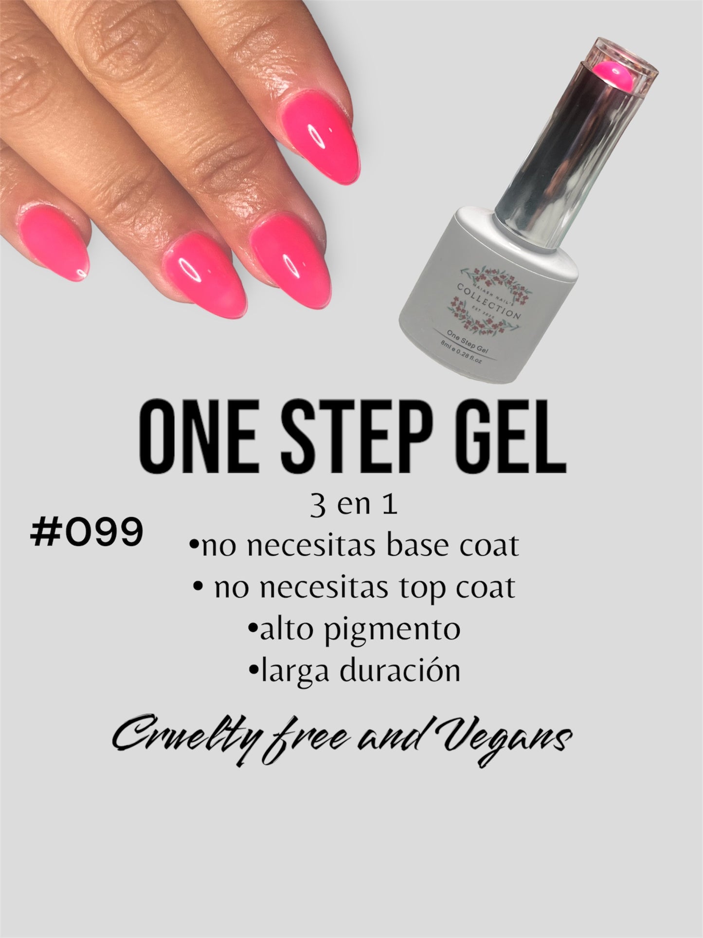 One Step Gel 3 in 1 (#099) - geles de un solo paso no necesita base ni top coat