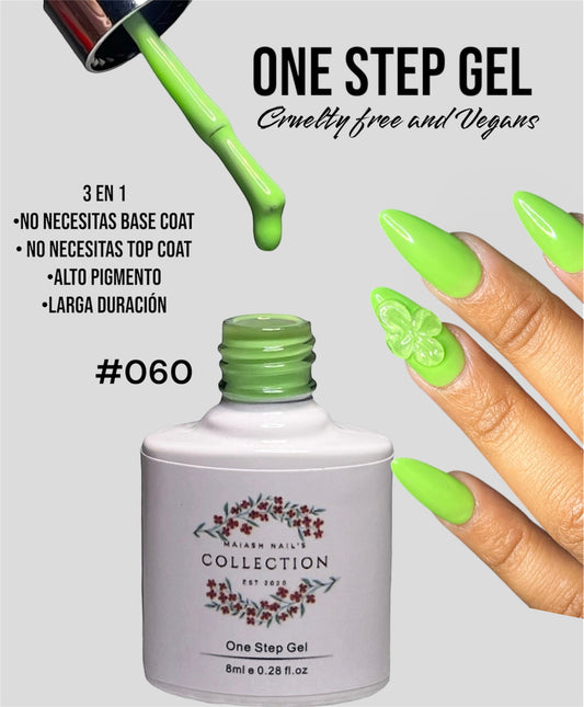 One Step Gel 3 in 1 (#060) geles de un solo paso no necesita base ni top coat