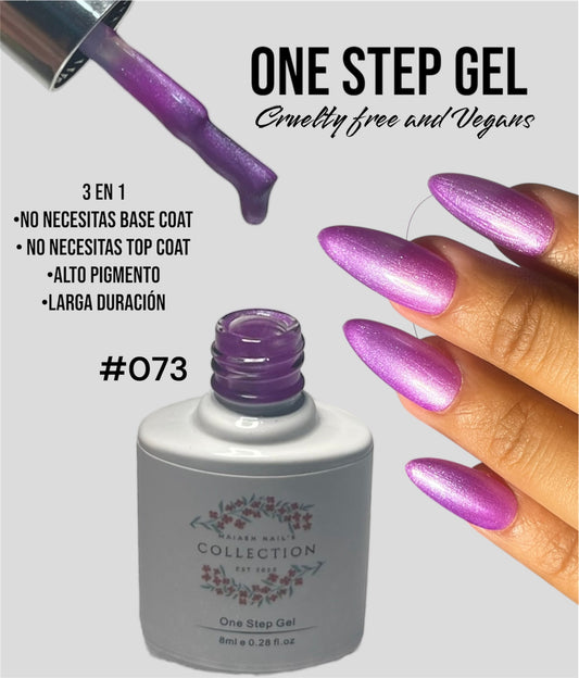 One Step Gel 3 in 1 (#073) geles de un solo paso no necesita base ni top coat