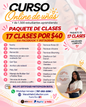 PAQUETE DE CURSOS ONLINE / 
Incluye las 17 clases mencionadas en la foto.
✨ Acceso de larga duración
📲 Puedes tomar el curso por Instagram o Facebook.
🚨 Luego de realizar tu pago, escríbeme por mensaje para indicarme por cuál plataforma deseas ver