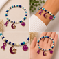 Pulsera Elástica | charms : cinta, luna, Smile