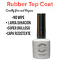 RUBBER TOP COAT CLEAR (Resistente, Super brilloso no deja capa pegajosa, duradero).
