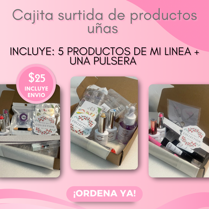 Caja SORPRESA ya preparadas tiene 5 Productos + 1 pulsera realizada por mi