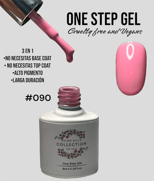 One Step Gel 3 in 1 (#090) geles de un solo paso no necesita base ni top coat