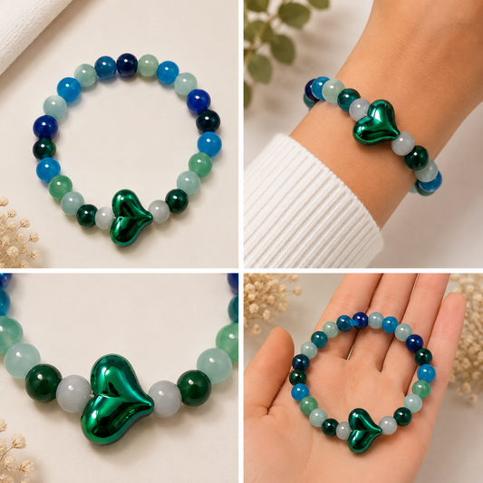 Pulsera Elástica | charms : corazón
