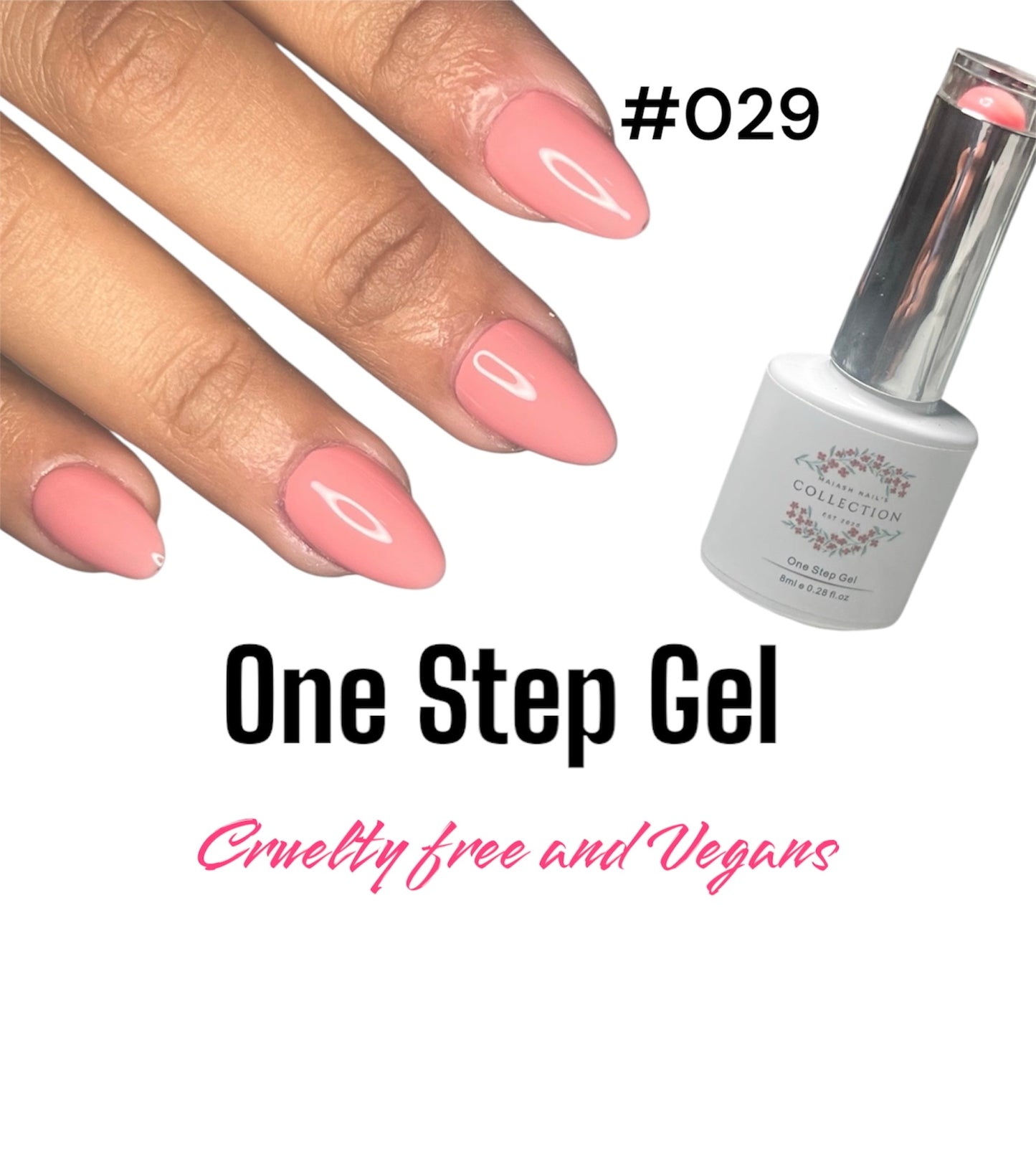 One Step Gel 3 in 1 (#029) geles de un solo paso no necesita base ni top coat