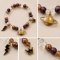 Pulsera Elástica | charms : planeta y rayo y corona