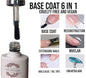 Base Coat 6 en 1 • #601 -  Funciona para base antes de cualquier producto/ para  pega de Gel tips/ para reconstrucción de uñas / para alargamiento de uñas, para nivelación / para encapsulado, pega de diamantes y accesorios.
